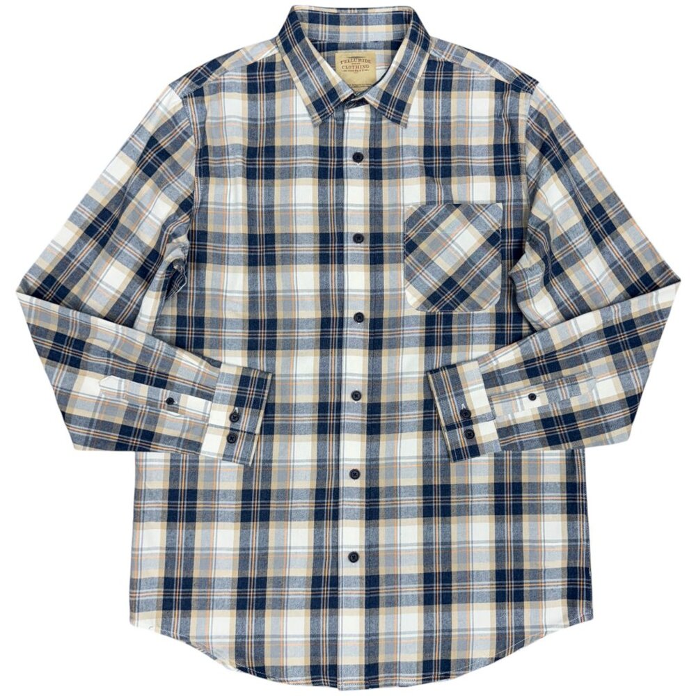 EUC Men's TELLURIDE CLOTHING CO. Plaid Long Sleeve Button Down | Size M